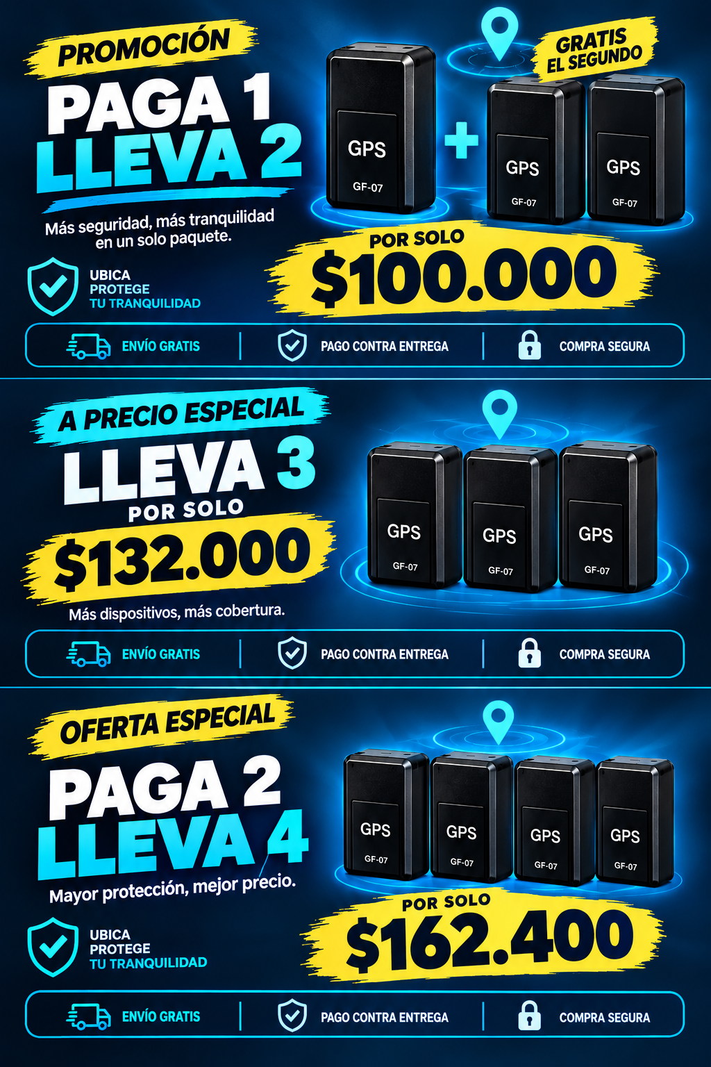 PROMO 2x1 Mini Rastreador GPS Trackora