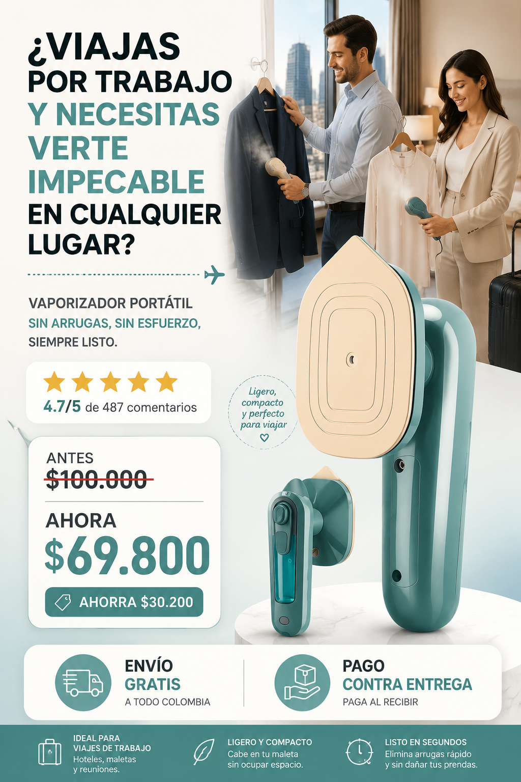 mini plancha viajera GlamPocket