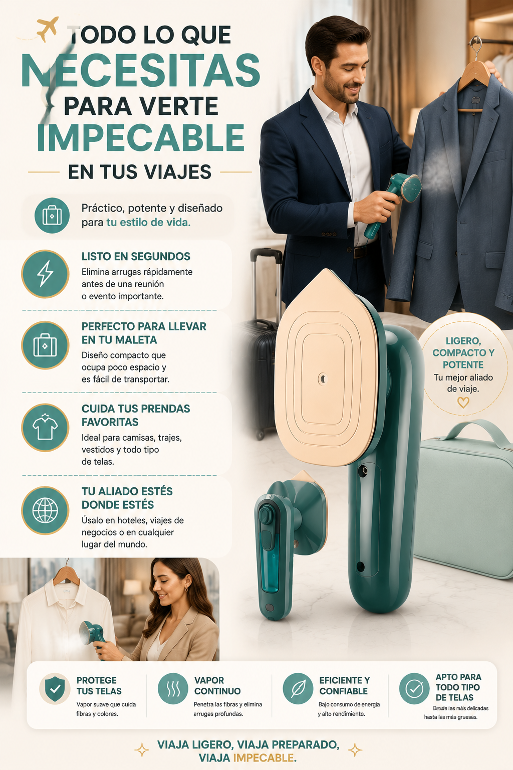 mini plancha viajera GlamPocket